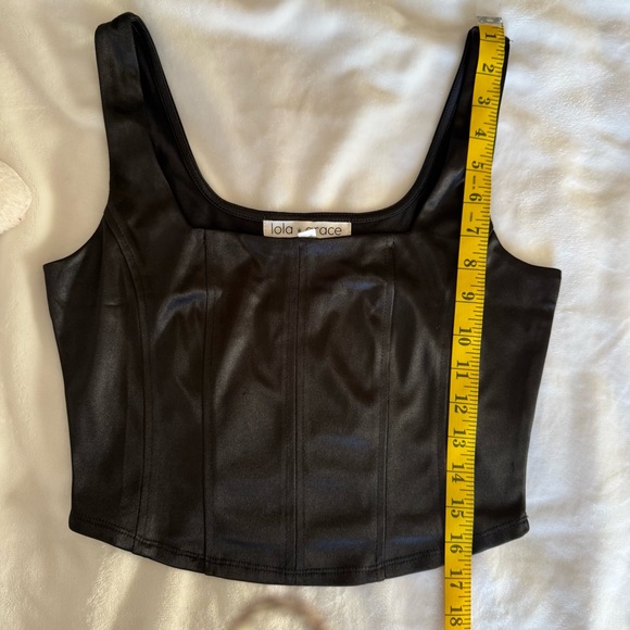 Lola Grace Black Crop Top - Picture 3 of 7